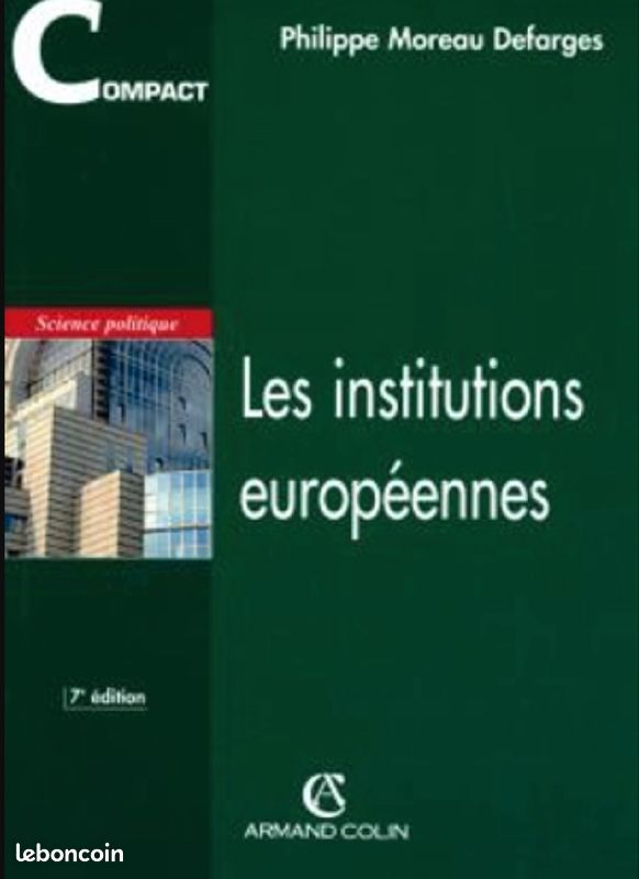 Les institutions européennes
Philippe Moreau Defarge (image 1)