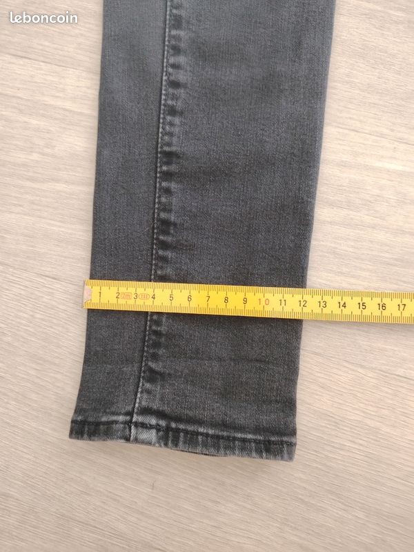 Jean Le Temps des Cerises Pulp High Slim29US 38-40 noir gris push up #4 (image 3)