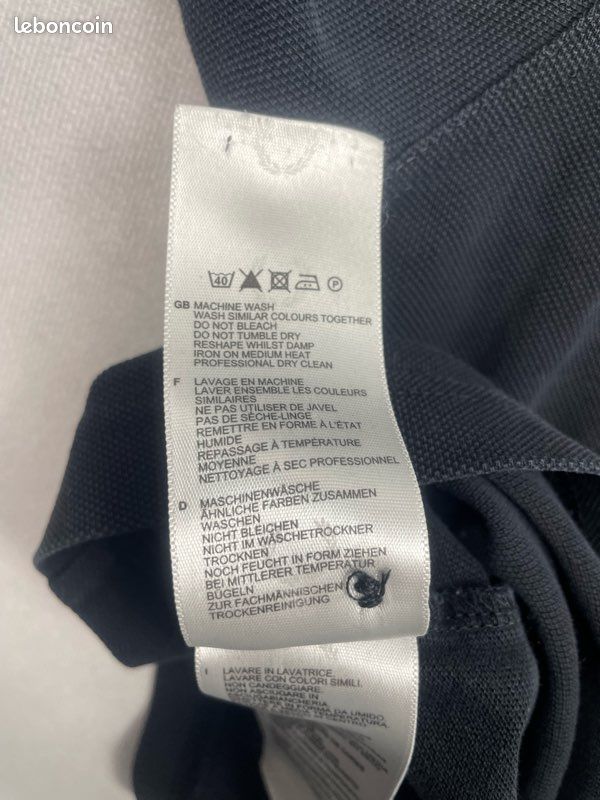 T-shirt Fred Perry Homme – Taille M – Marine – Coton – Très Bon état