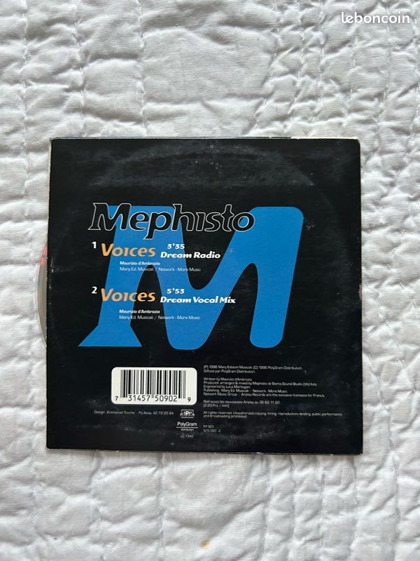 Cd 2 titres « Mephisto, Voices » (image 2)