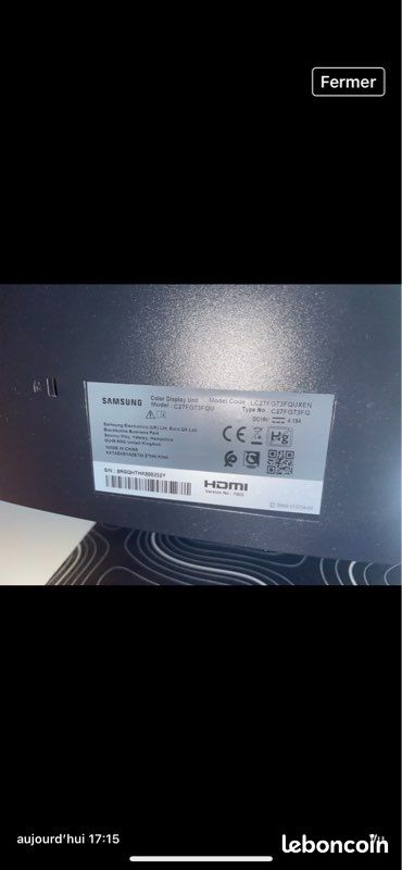 Écran Samsung incurvée 120hz 144hz (image 3)