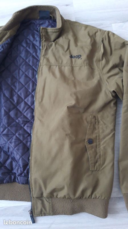 Blouson de marque Jeep couleur vert kaki – Taille M Vêtements