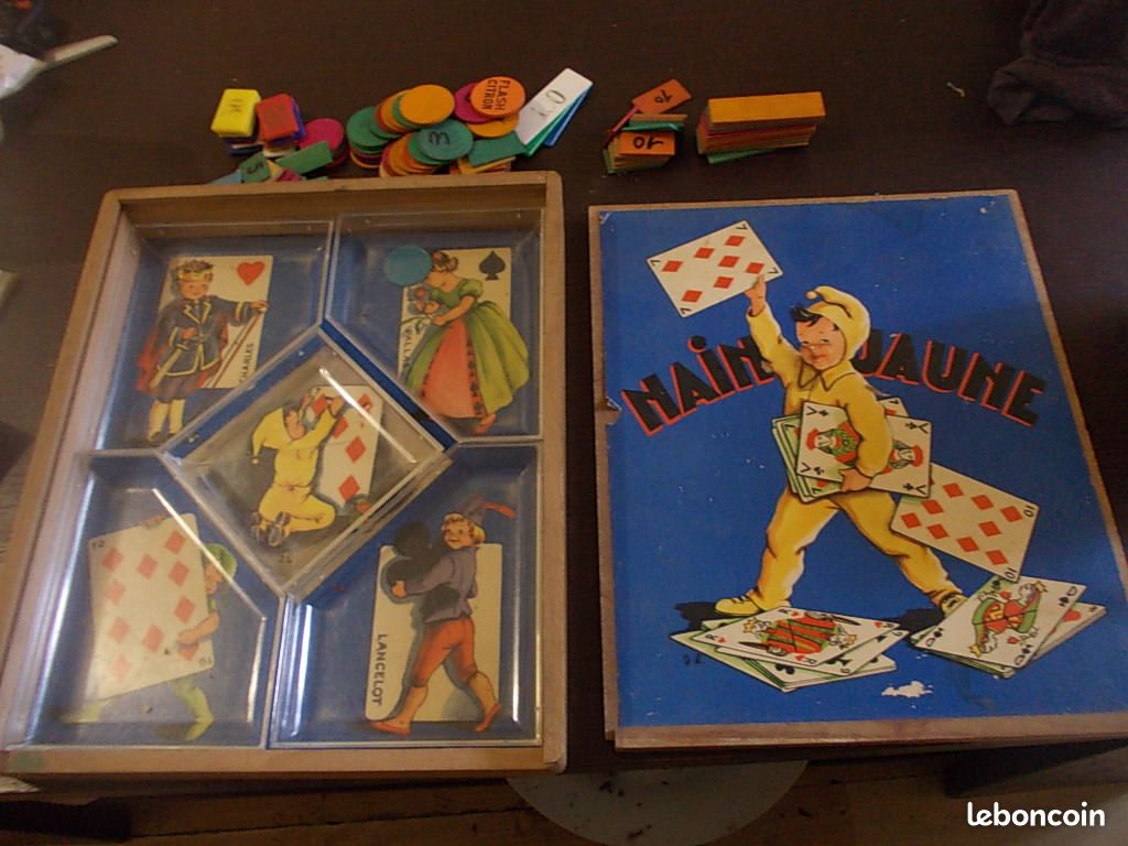 Jeu De Nain Jaune Ancien – Illustrations Jeanne Lagarde – Jeu De Société Vintage