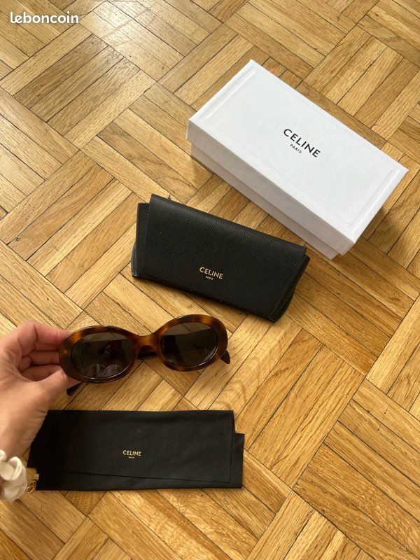 Lunettes de soleil celine Triomphe 01 CL40194U 53A écaille Havana - Full Set (image 2)