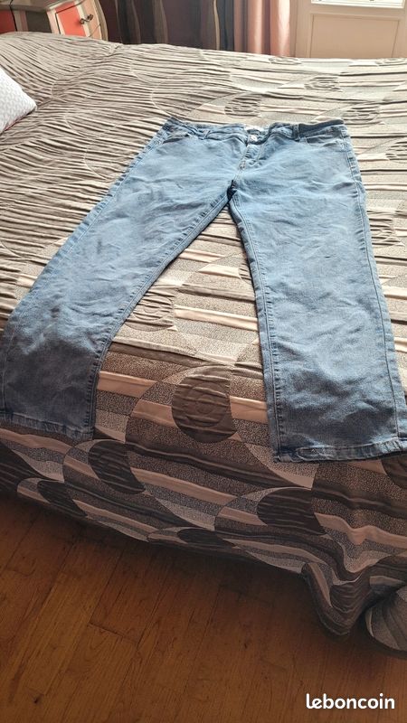 Lot 2 Jeans marron et bleu (image 4)