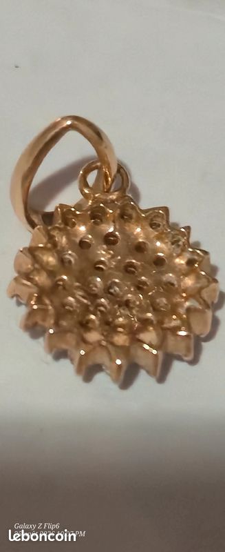 Pendentif vient d'Inde Or 18ct, pavé des diamants (image 4)