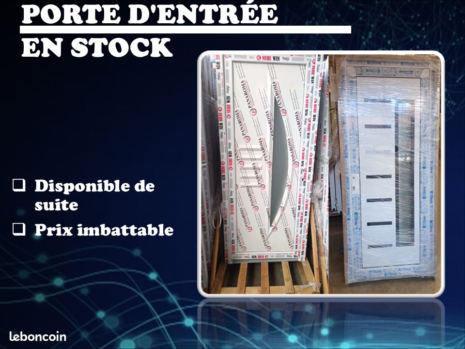 Porte d'entrée PVC stockDAHAN (image 1)