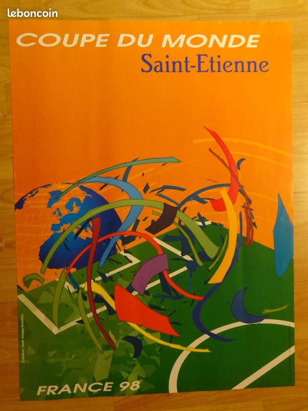 AFFICHE Poster COUPE DU MONDE / FRANCE 98 / Onze Mondial RATP
