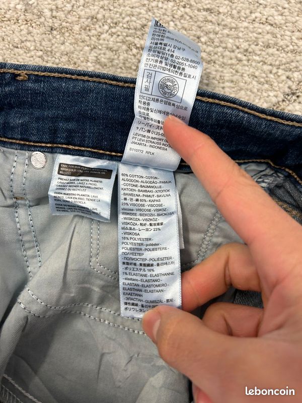 Jean Skinny Fille Old Navy Bleu Marine Délavé - Taille 16 Plus (hauteur 31) - Occasion Excellent état