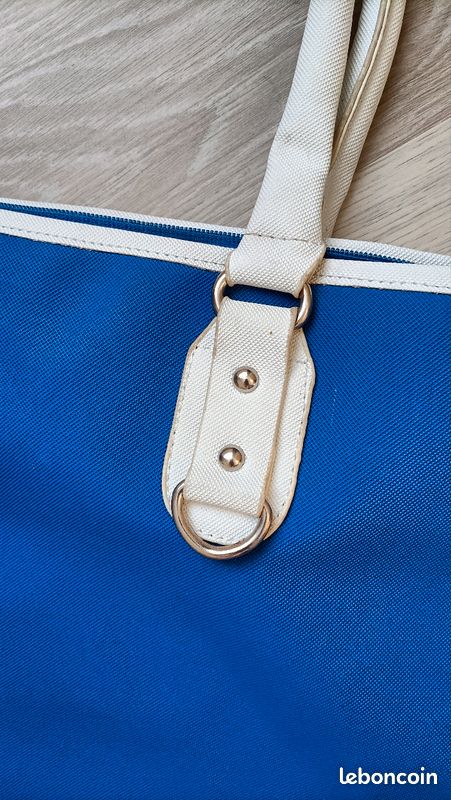 Sac Lacoste femme bleu vintage (image 6)