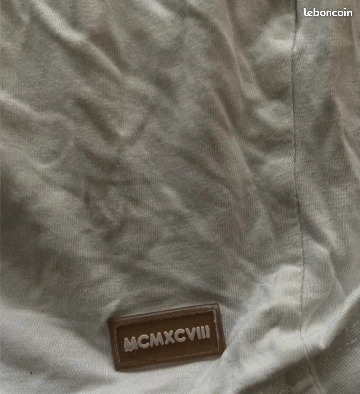 T-shirt , Blanc-Crème, Motif, Taille L (image 2)