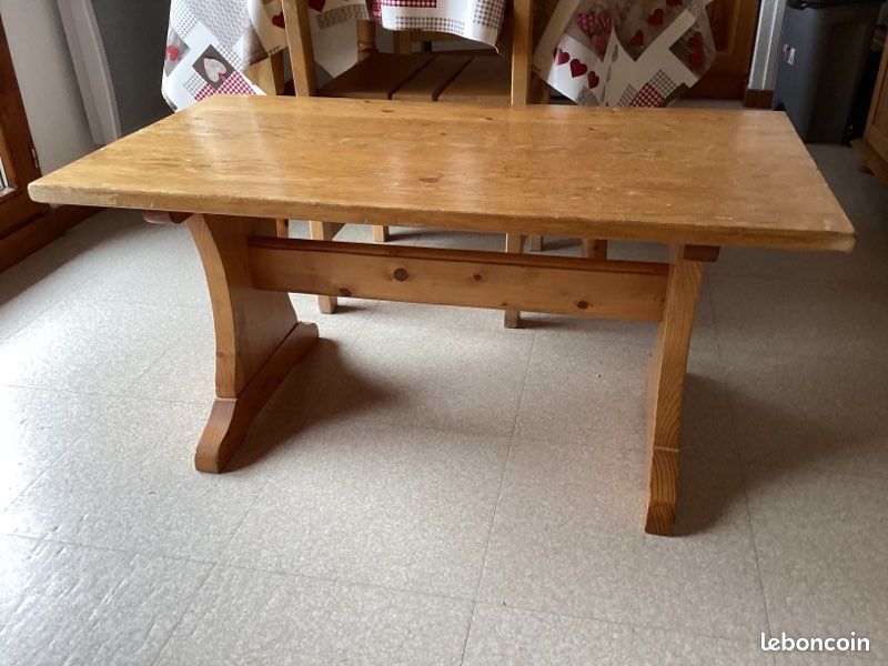 Table basse de salon en pin massif (image 1)