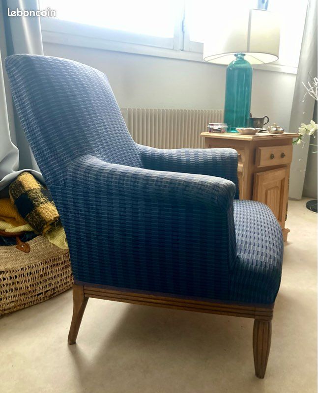Beau fauteuil style club / voltaire 1900 (image 3)