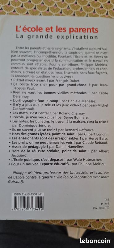 L'école et les parents de Meirieu (image 2)