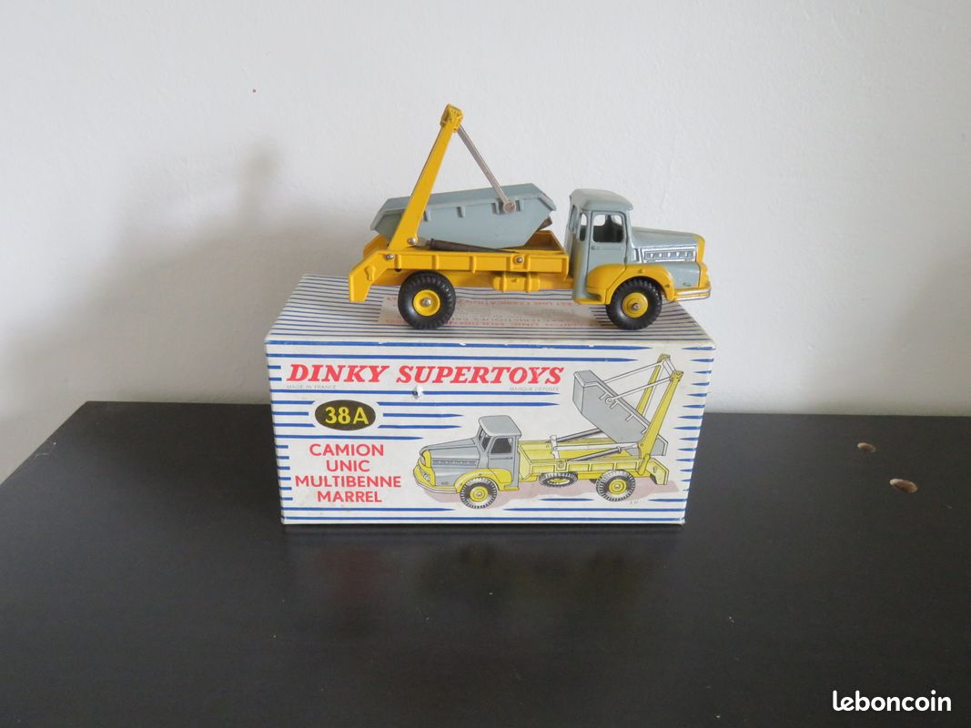 DINKY TOYS Réf 38A UNIC multibenne Marrel 1957 quasi NEUF