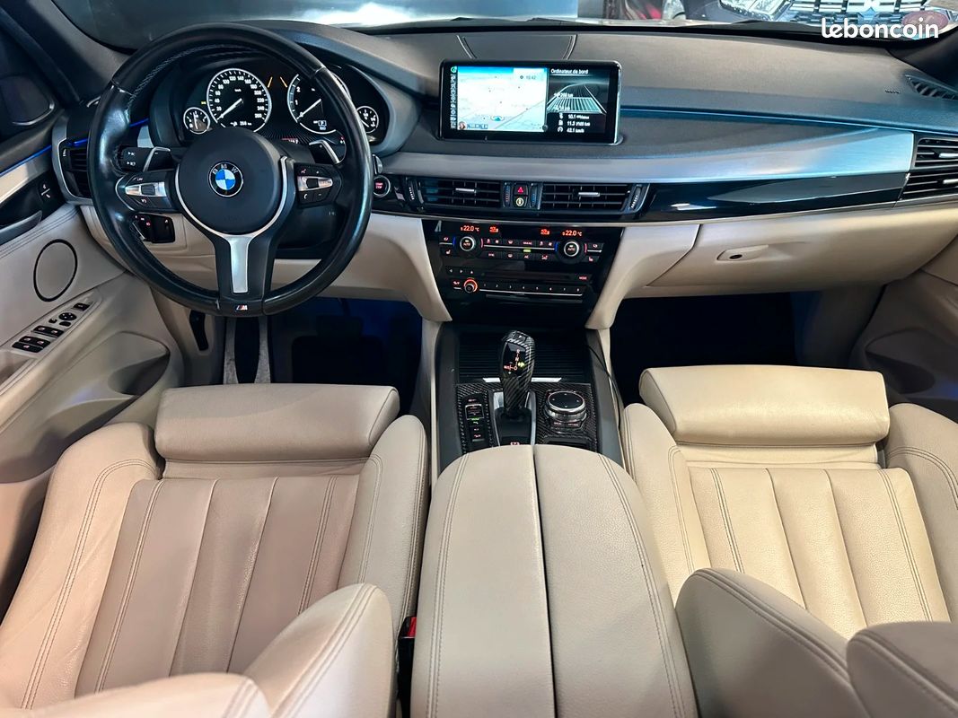BMW X5 F15 xDrive40e 313 ch BVA8 Pack M - Caméra 360° / Apple Carplay / Toit Ouvrant (image 12)