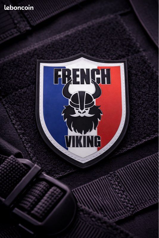 Patch PVC French Viking drapeau France velcro tactique (image 1)
