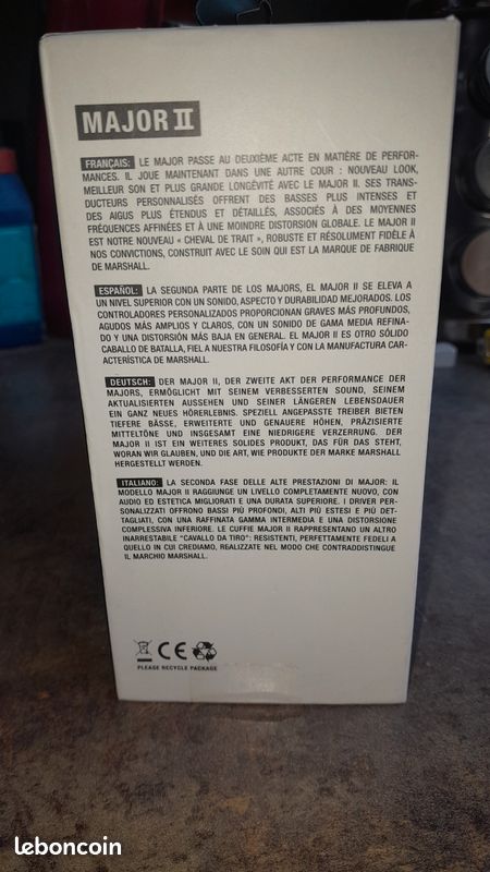 Casque Marshall major 2 (image 2)