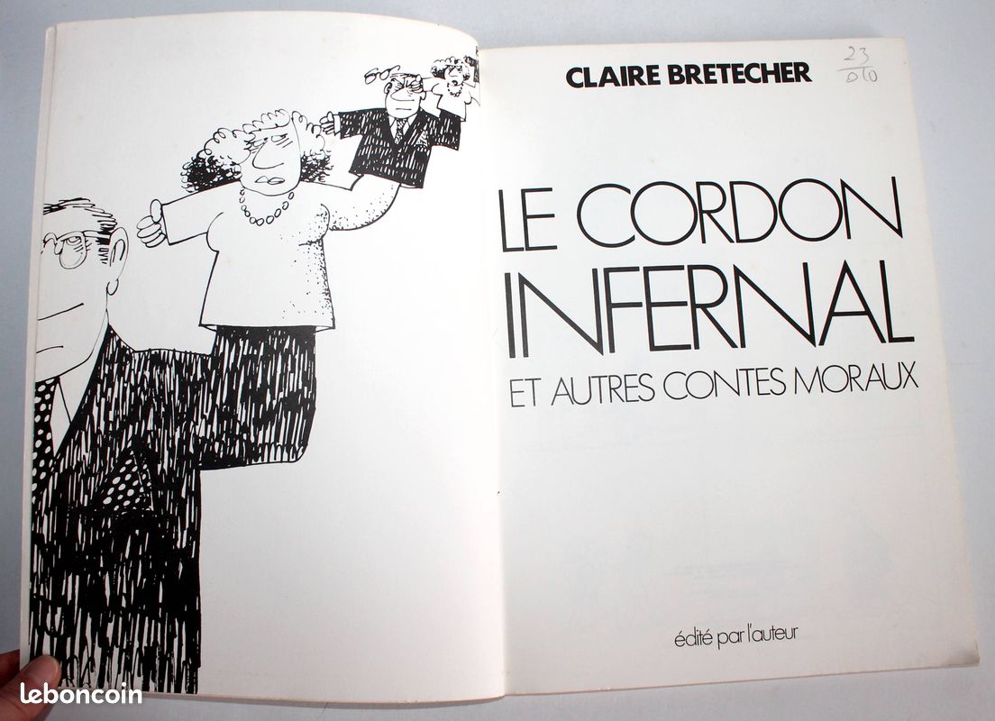 LE CORDON INFERNAL ET AUTRE CONTES MORAUX de C. BRETECHER 1978 BD HUMOUR, SATIRE / ANCIEN LIVRE (image 2)