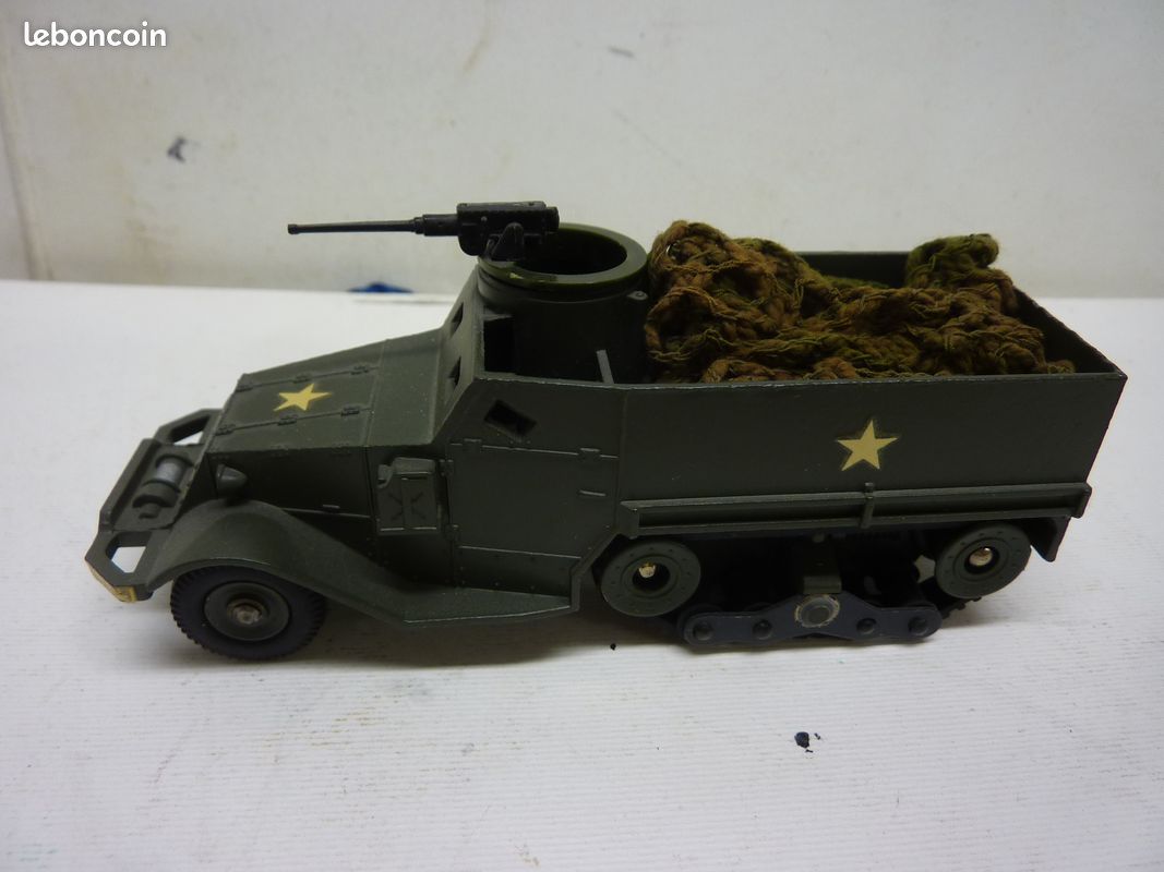 DINKY TOYS MILITAIRE REF 822 HALF TRACK US OCCASION BON ETAT NO BOX