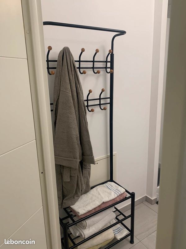 VidaXL Porte-Manteau avec Rangement pour Chaussures Manteaux Echarpes Chapeaux (image 3)