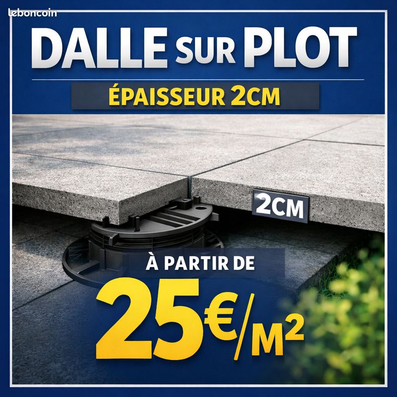 Dalle Sur Plot 2cm Terrasse (image 1)