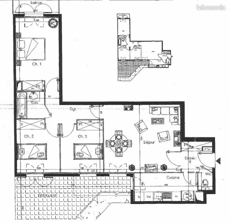Appartement a louer noisy-le-grand - 4 pièce(s) - 72 m2 - Surfyn