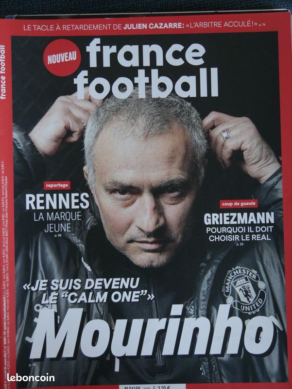 France Football n°3698 Mourinho Griezmann Rennes la Marque Jeunes Portugal (image 1)