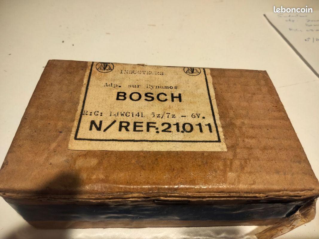 Inducteur neuf dynamo , Bosch , ref : 21.011 en 6 volts (image 3)