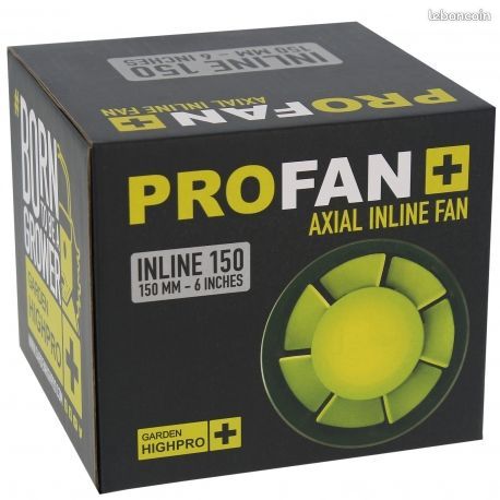 Extracteur de gaine PROFAN 150 mm - 305 m³/h - Garden HIGHPRO (image 1)