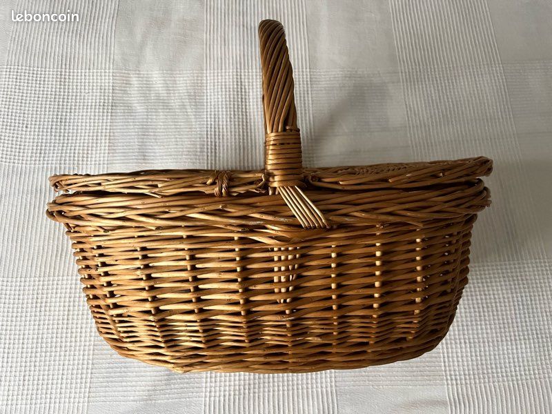 Grand panier osier (image 1)