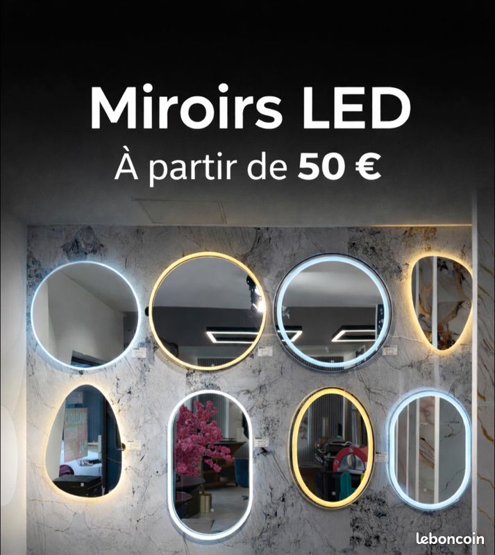 📦 DESTOCKAGE Miroir Salle De Bain LED Contemporain (image 1)