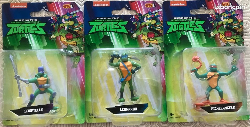 Lot De 6 Figurines Tortues Ninja Playmates Toys - Collection Vintage
