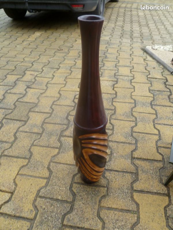 Vase en bois haut Col de cygne (image 1)
