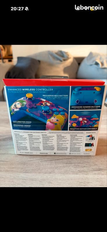 Manette Nintendo Switch Mario (image 2)