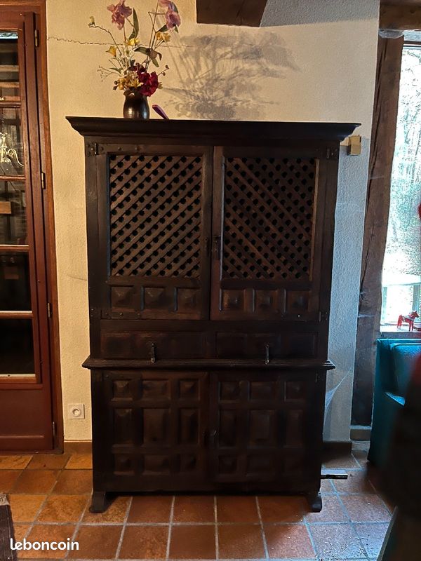 Superbe Armoire Ancienne Louis XV Style Rocaille Prunay-le-Gillon 28360