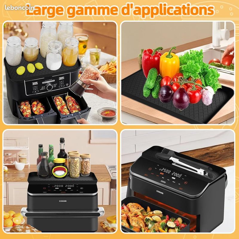 Tapis en silicone polyvalent pour COSORI Air Fryer 10L Twinfry (image 4)