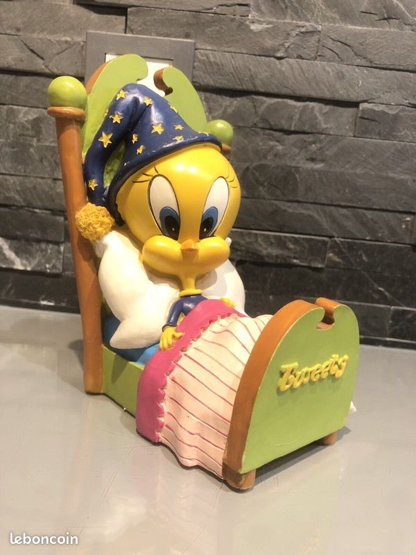 Tirelire Céramique Looney Tunes - Titi Se Repose - Avenue Of The Stars - Warner