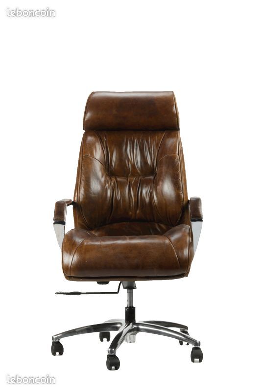 Fauteuil de bureau en cuir - Decoduweb - livraison Offerte (image 2)