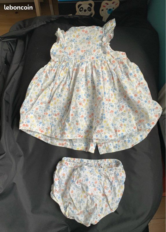 Robe + boomer Petit Bateau 12 mois (image 1)
