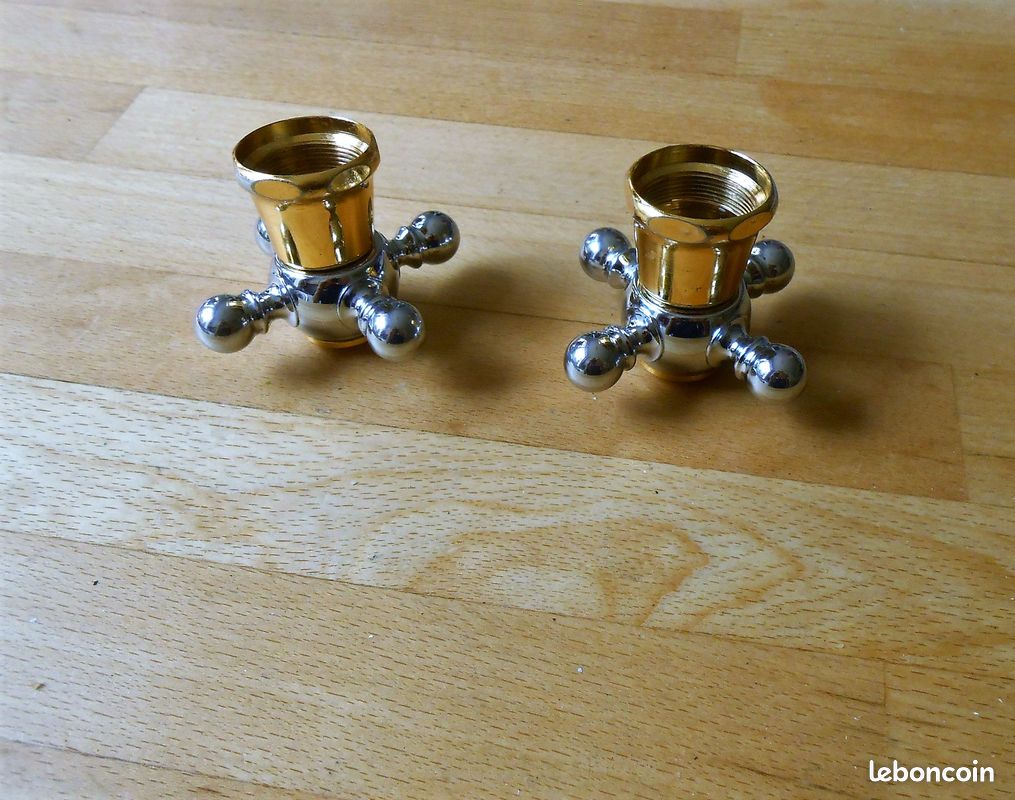 2 croisillons et rosaces pour mélangeur retro (image 3)