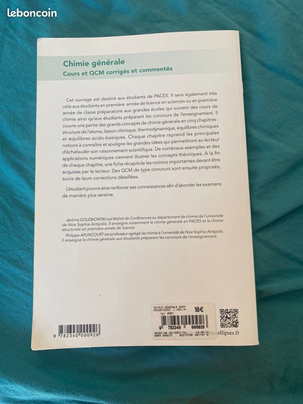 Livre chimie générale (image 3)