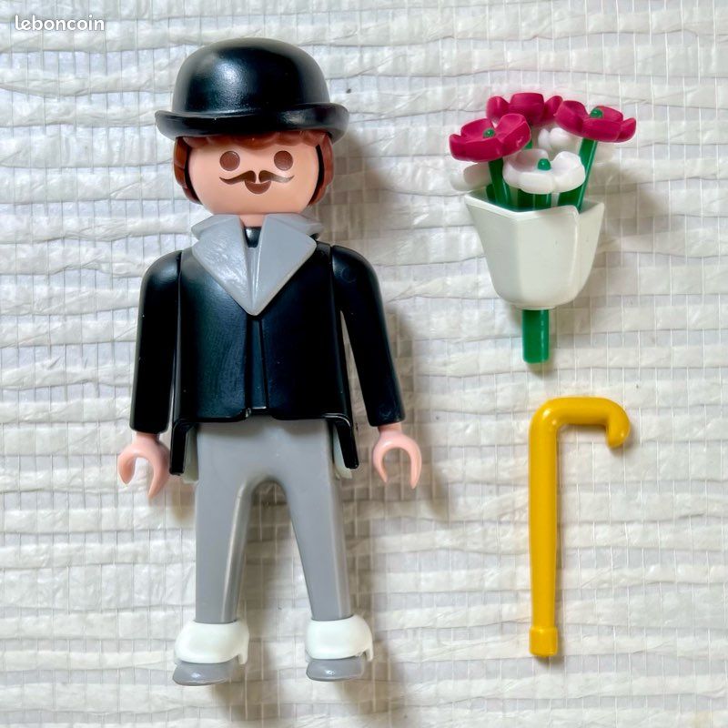 PLAYMOBIL vintage 1900 belle époque homme tricycle fleurs 5400 - Collection