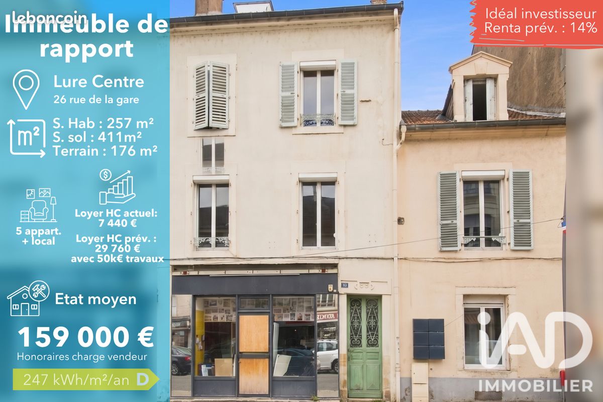 Immeuble 3 pièces 411 m² · à Lure · 411 m² · 159 000 €