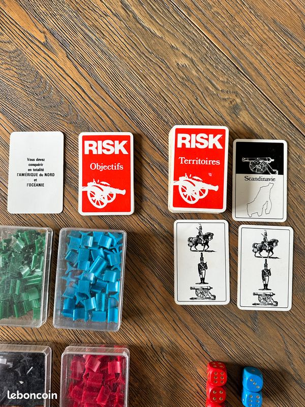 Jeu De Société Risk Version Vintage - Édition Années 80/90, Jeu De Stratégie, Occasion