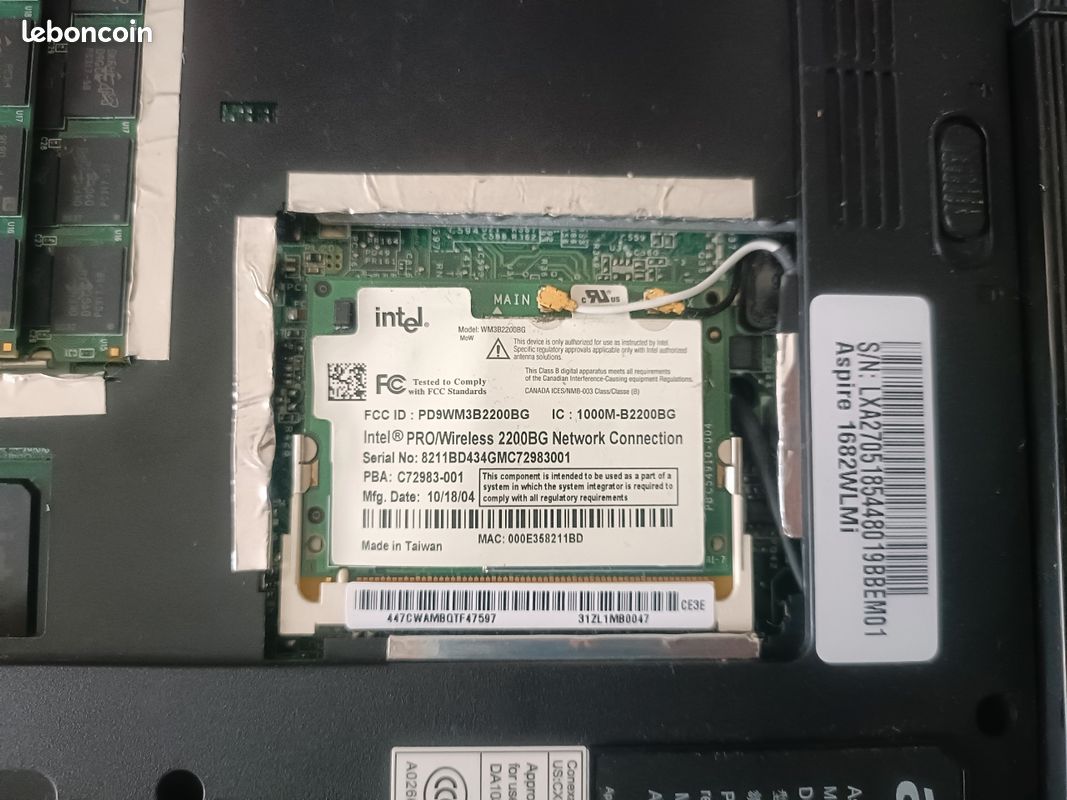 lot de pieces 00466 ACER ASPIRE 1680 ZL1 - FR