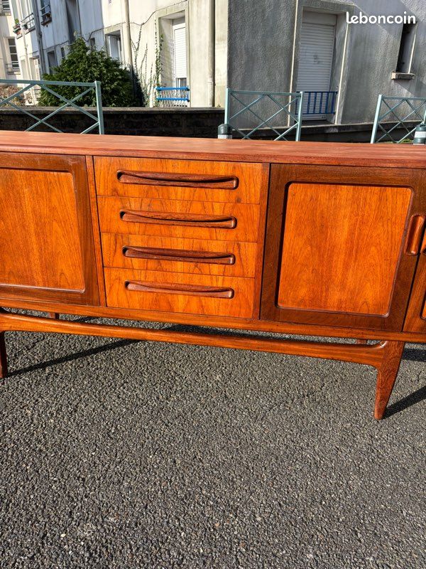 Ancienne grande enfilade scandinave teck vintage (image 15)