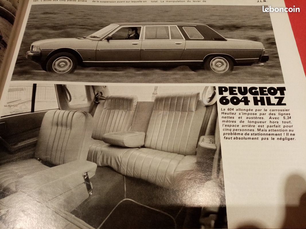 Auto Journal 1980 - Murena, TR7, 604 Heuliez, Lotus (image 4)