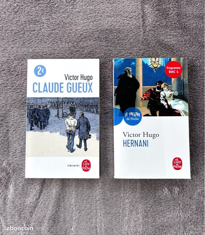 Livres poche « Hermani » et « Claude Gueux » de Victor Hugo (image 1)