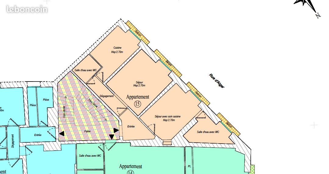 Appartement 3 pièces 46 m² · à Montpellier · 46 m² · 195 000 €